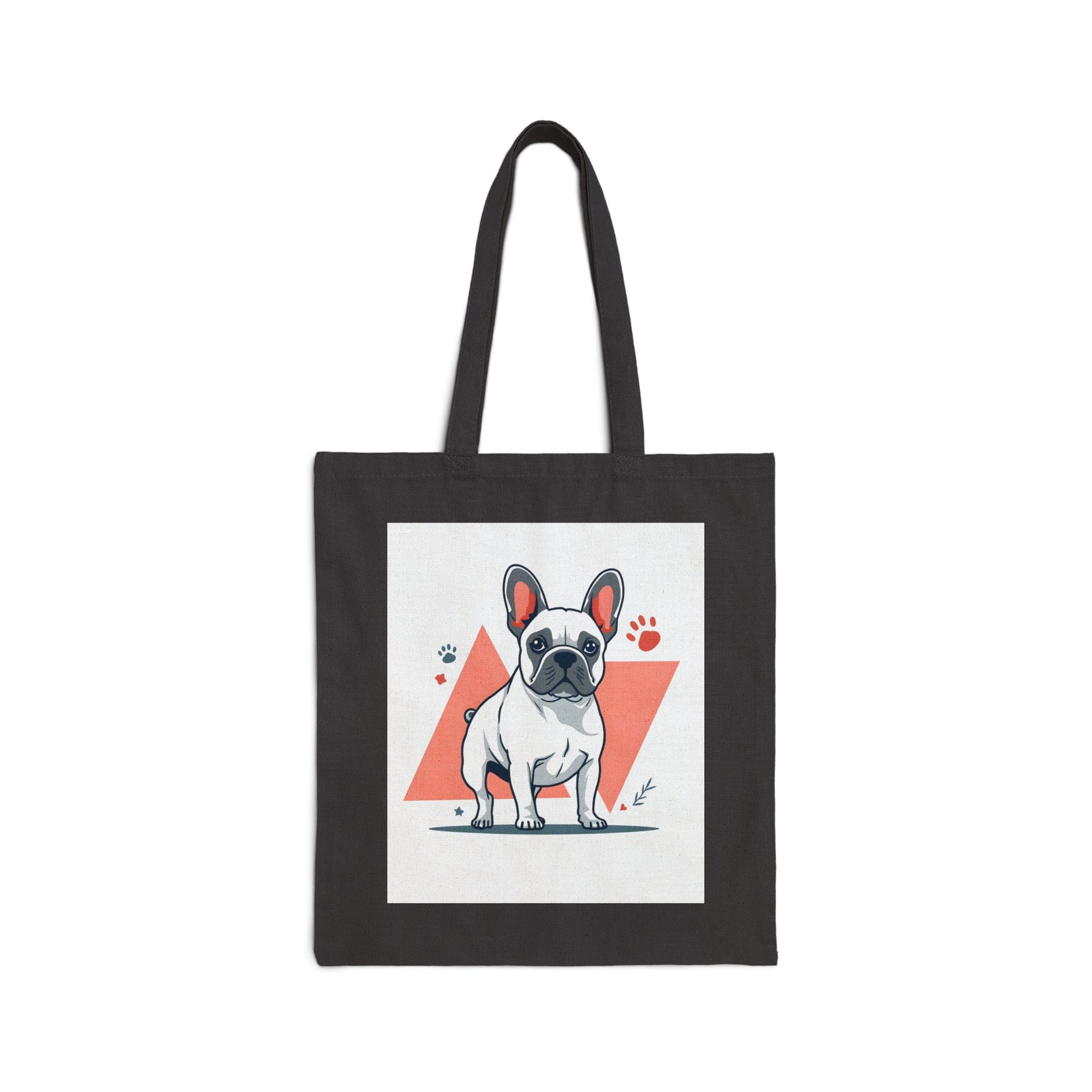 Paw Print Cotton Canvas Tote Bag - Pawsitively Pawdacious Design for Dog Lovers - Pawdacity